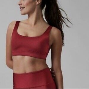 RED Athleta Exhale Shine Bra D-DD+ size 2X